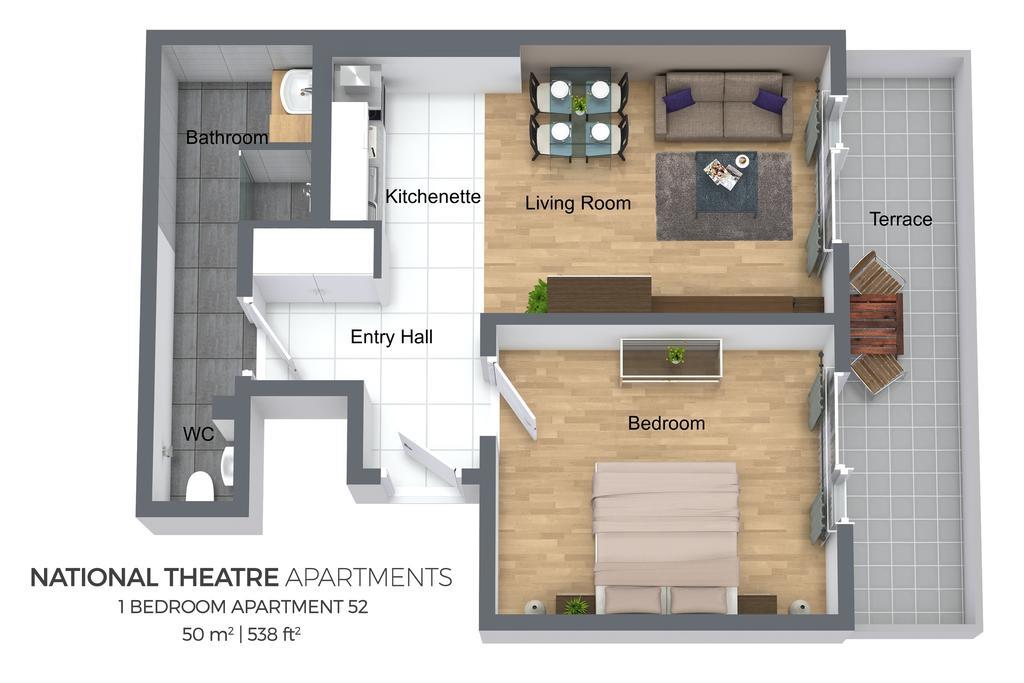 Ostrovni 7 Apartments Прага Номер фото